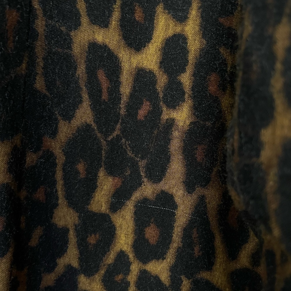 Vintage Carolina Herrera x Saks 5th Ave Leopard Long Sleeve Dress USA Made - Picture 10 of 11